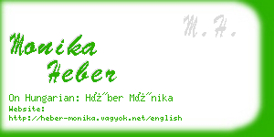 monika heber business card